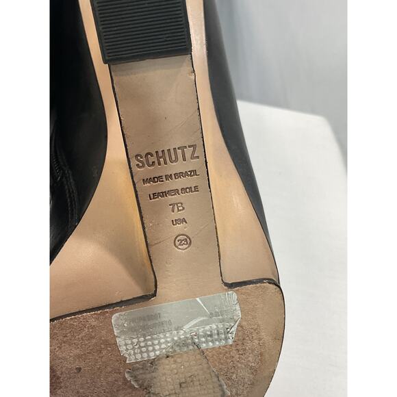 Schutz 'Filipa' Black Leather Boot Size 7 - Picture 6 of 6